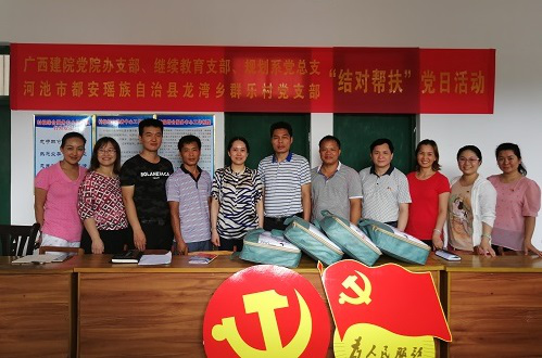 党院办支部、继续教育支部、规划与od平台官方官网系党总支在群乐村开展党日活动